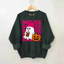 Boojee Ghost Halloween Pumpkin Sweatshirt