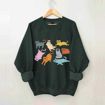 Funny Retro Cat Sweatshirt