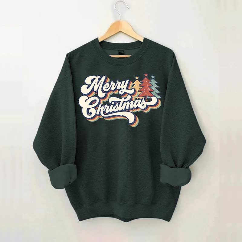 Merry Christmas Family Retro Sweatshirt