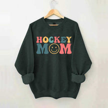 Hockey Mom Smiley Face Sweatshirt