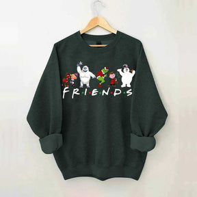 Cute Cartoon Christmas Friends Sweatshirt