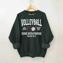 Volleyball Serve with Purpose Coach Sweatshirt