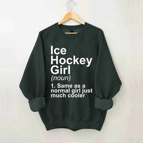 Ice Hockey Girl Sassy Sport Sweatshirt