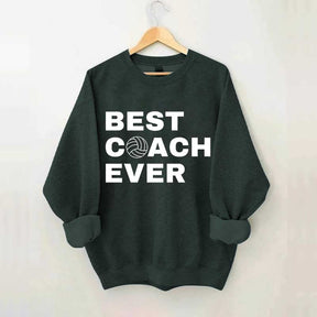 Best Coach Ever Volleyball Sweatshirt