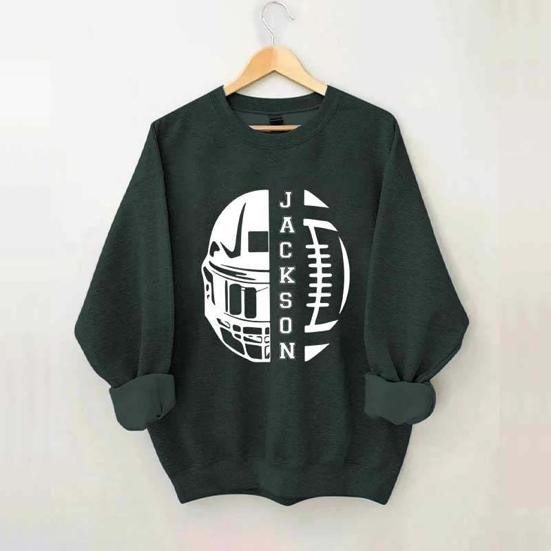 Personalized Football Season Mom Sweatshirt