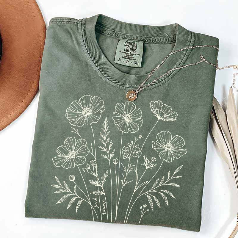 Comfort Color Flowers Lover GIfts T-Shirt