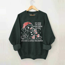 Funny Christmas Mental Health Sweatshirt
