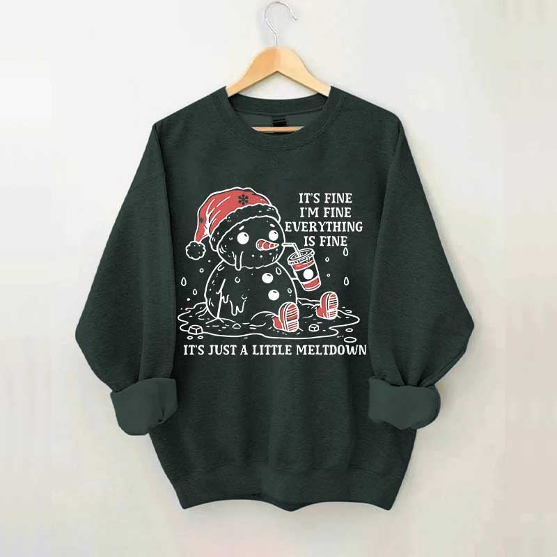 Funny Christmas Mental Health Sweatshirt