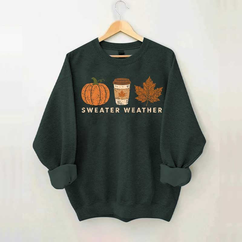 Cozy Autumn Sweater Weather Sweatshirt