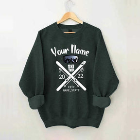 Personalized Snow Trip Sweatshirt