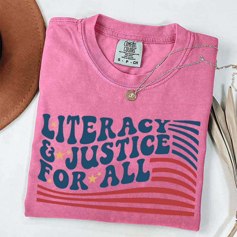 Literacy And Justice For All T-Shirt