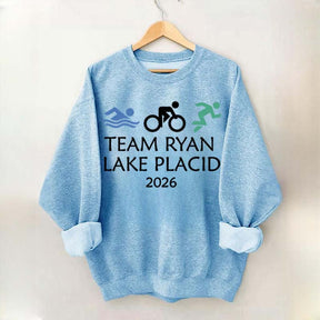 Custom Triathlon Swimming Biking Running Sweatshirt