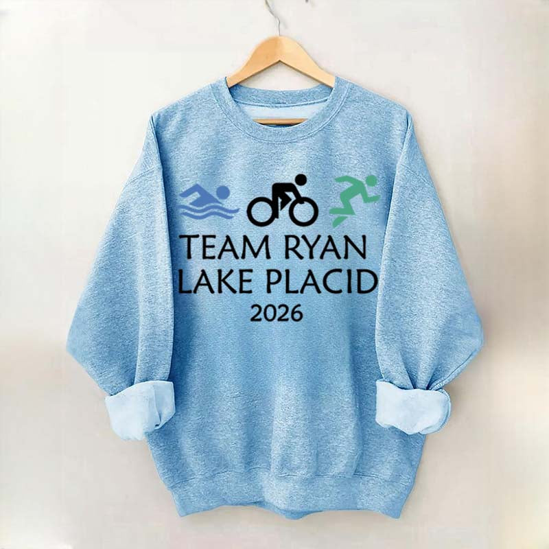 Custom Triathlon Swimming Biking Running Sweatshirt