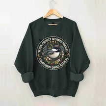 Radical Compassion Floral Bird Sweatshirt