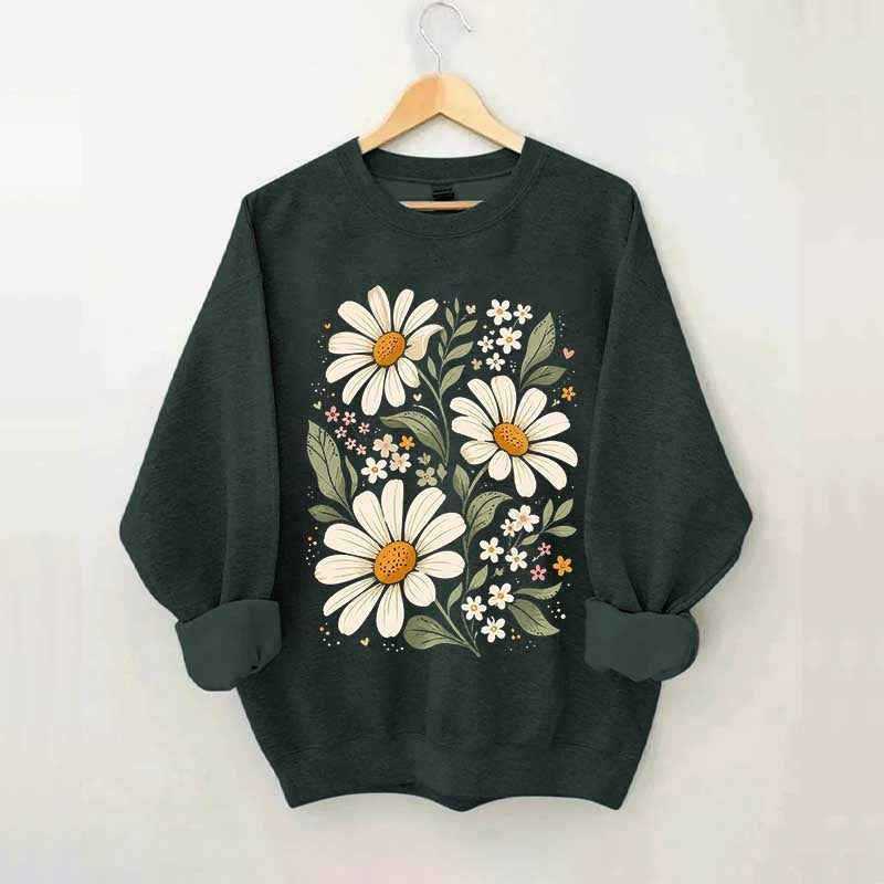 Boho Style Daisies Sweatshirt