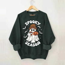 Halloween Ghost Spooky Season Coffee Sweatshirt