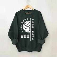 Custom Name Number Volleyball Sweatshirt