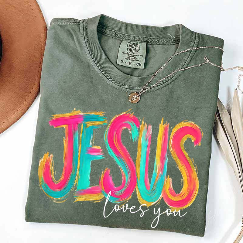 Comfort Colors Jesus Loves You Faith T-Shirt