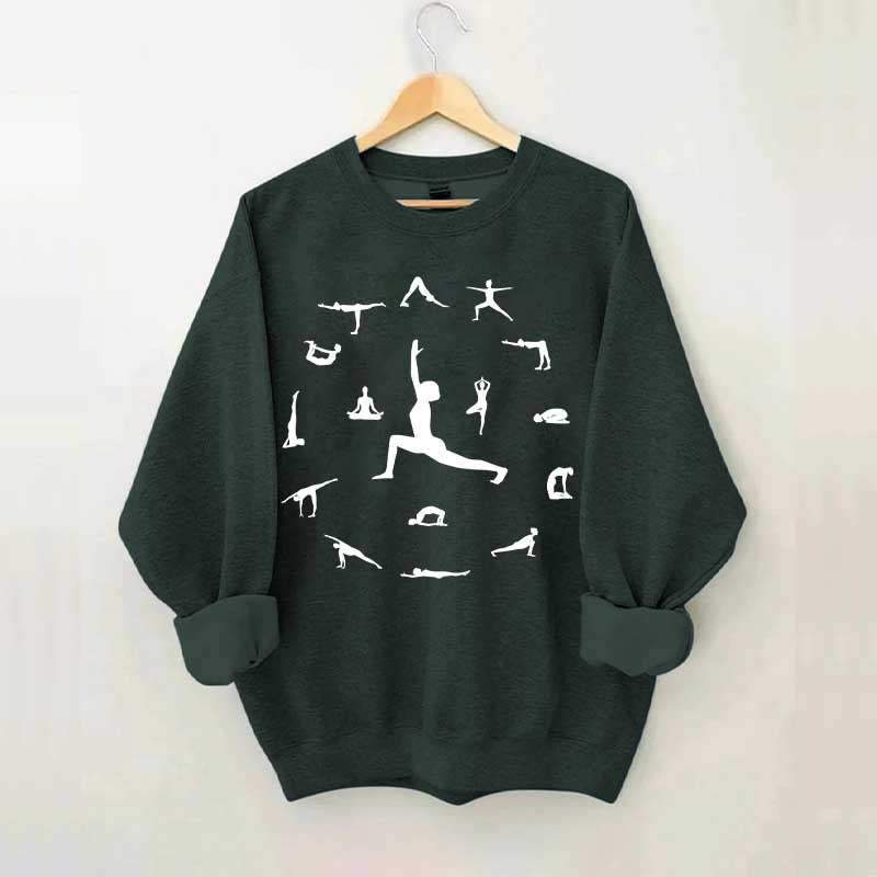 Yoga Poses Sweatshirt