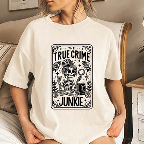 True Crime Junkie Tarot Card T-Shirt