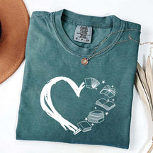 Heart of Books Lover T-Shirt