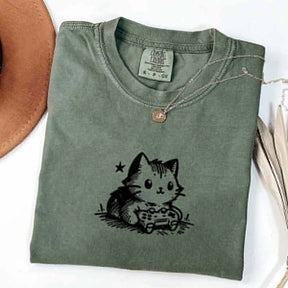 Gamer Cat Funny Gamer T-Shirt