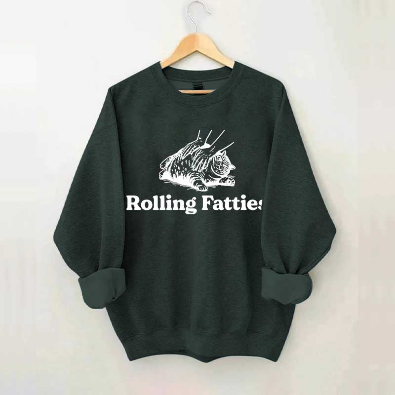 Cute Rolling Fatties Cat Sweatshirt