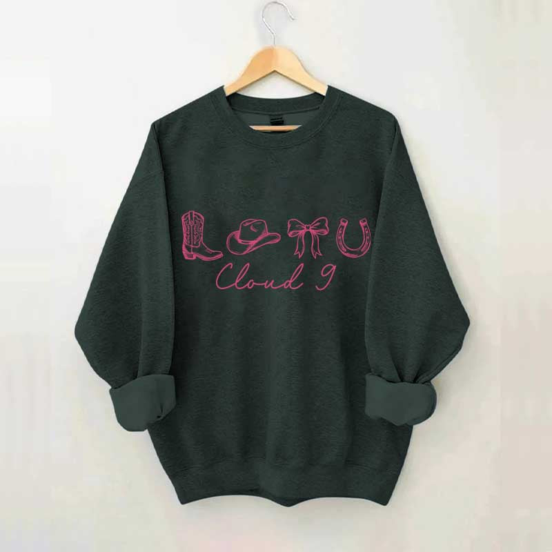 Cloud 9 Coquette Cowgirl Sweatshirt
