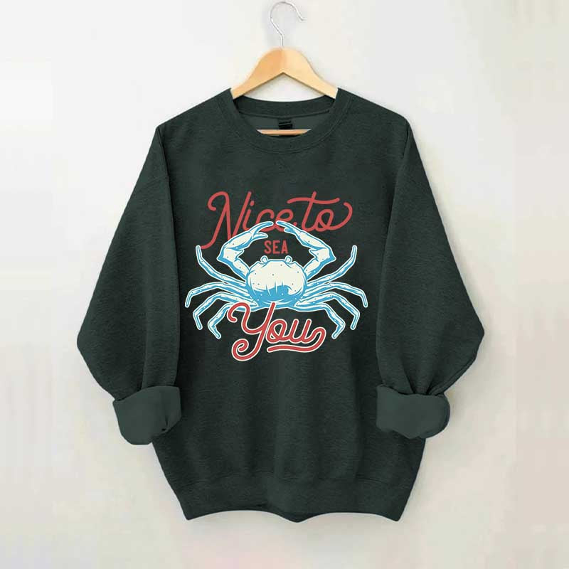 Coral Reef Nice To Sea You Sweatshirt