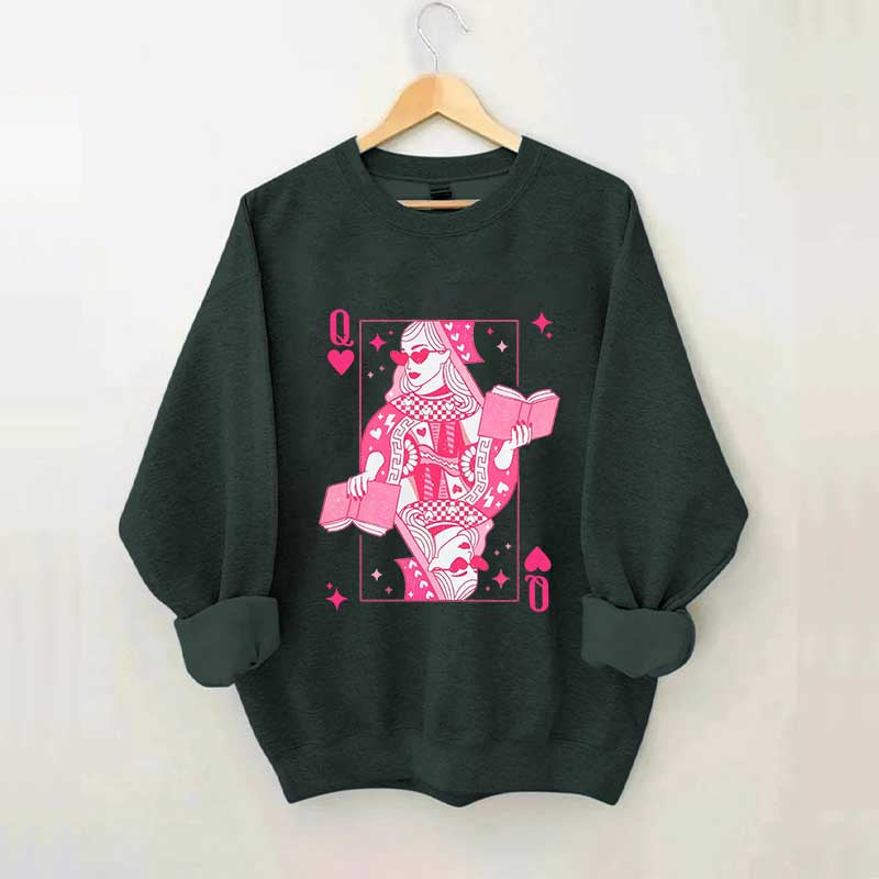 Retro Bookish Queen Sweatshirt
