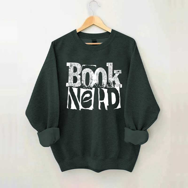 Retro Book Nerd Sweatshirt