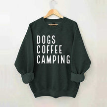 Dogs Coffee Camping Trending Sweatshirt