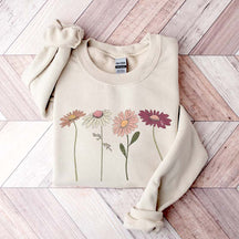 Vintage Floral Boho Wildflower Cottagecore Sweatshirt