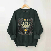 Ostara Raven Pagan Spring Equinox Sweatshirt