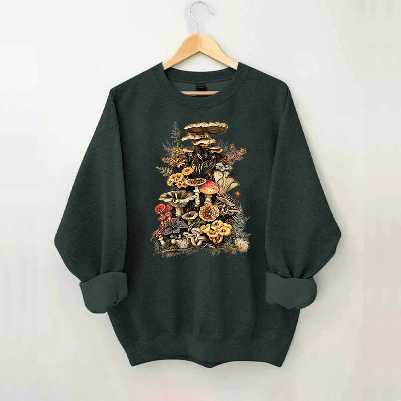 Retro Goblincore Mushroom Dark Cottagecore Sweatshirt