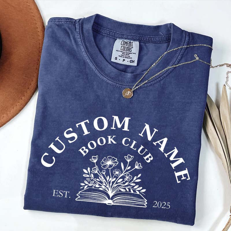 Personalized Book Club Name T-Shirt