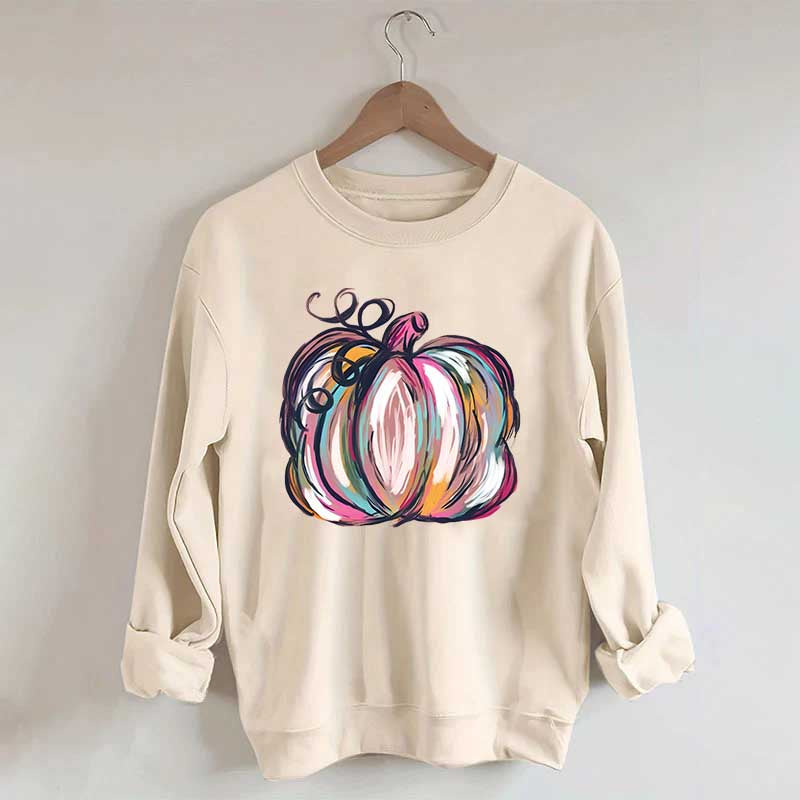 Watercolor Pumpkin Sweatshirt