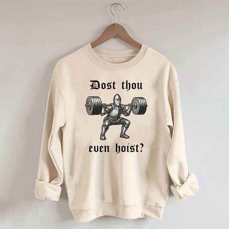 Medieval Gym Funny Knight Weightlifting Sweatshirt