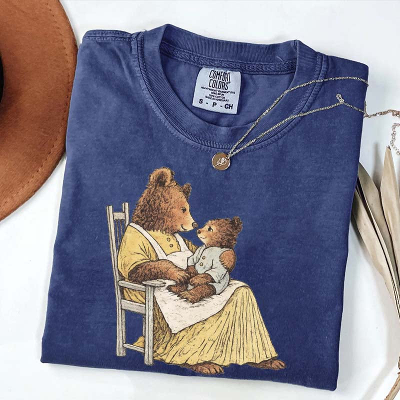 Vintage Storybook Bear Cub T-Shirt