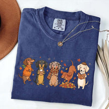 Dachshund Fall Cozy Season Pumpkin T-Shirt