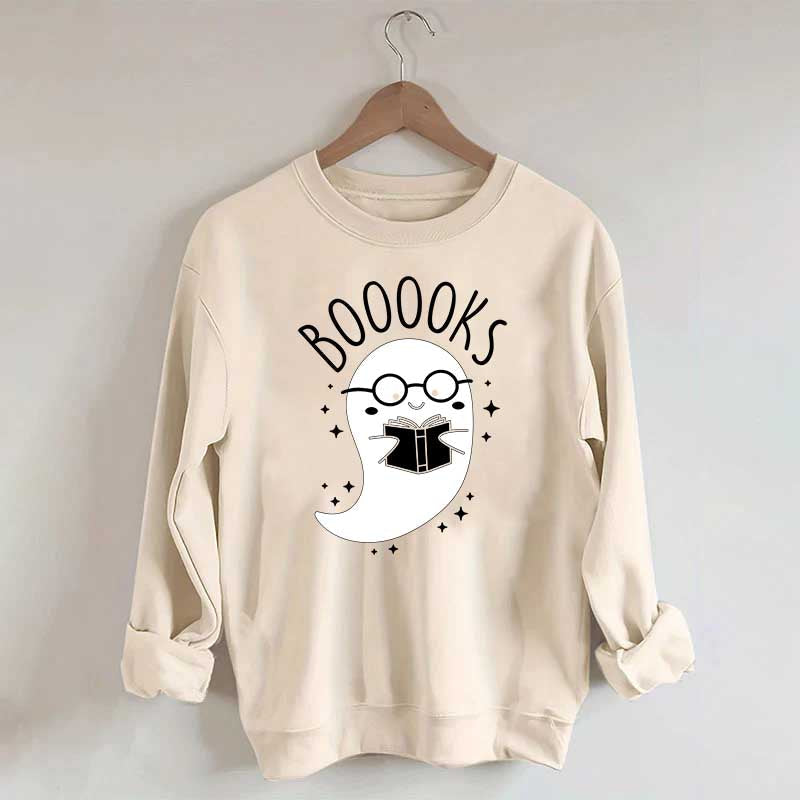 Cute Ghost Booooks Sweatshirt