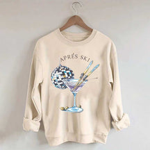 Womens Skiing Winter Sweatshirt