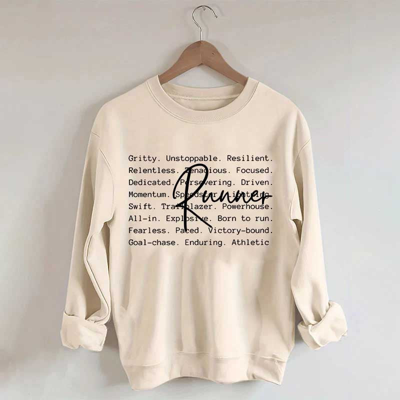 Runner Words Marathon Sweatshirt