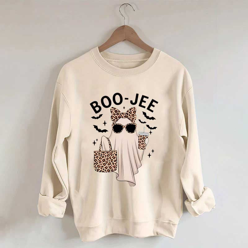 Boo-Jee Ghost Leopard Sweatshirt