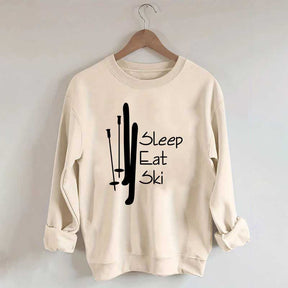 Sleep Eat Ski Sweatshirt