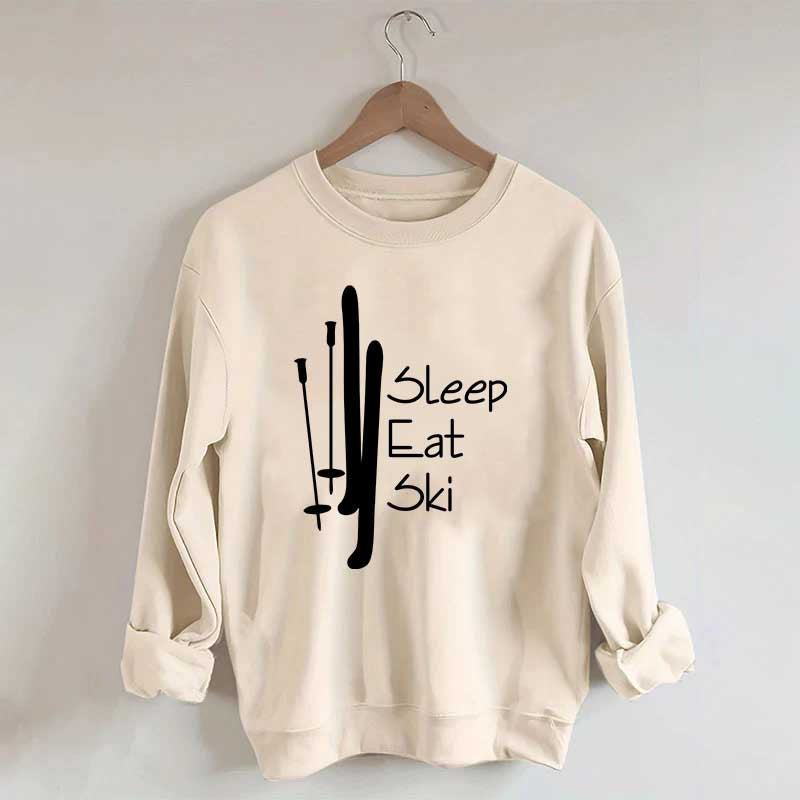 Sleep Eat Ski Sweatshirt