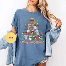 Merry And Caffeinated Christmas Tree T-Shirt