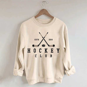 Personalized Year Vintage Ice Hockey Club Sweatshirt