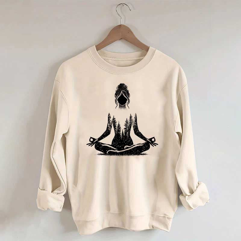 Yoga Pose Forest Sweatshirt