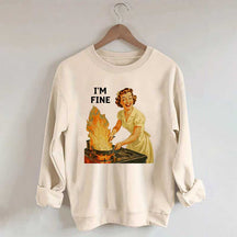I'm Fine Retro Sweatshirt